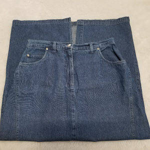 Sun River Clothing Co Long Maxi Denim Skirt Modest